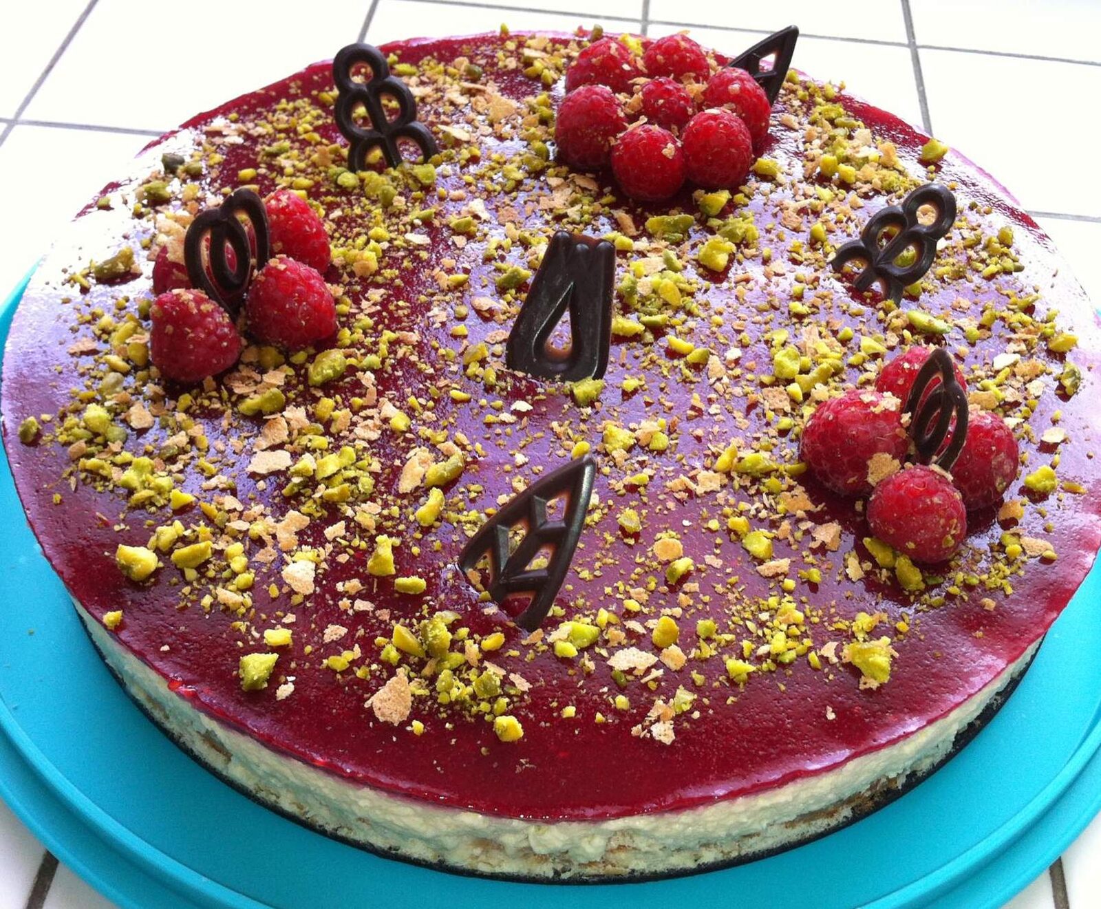 Entremet Pistaches Framboises Coco