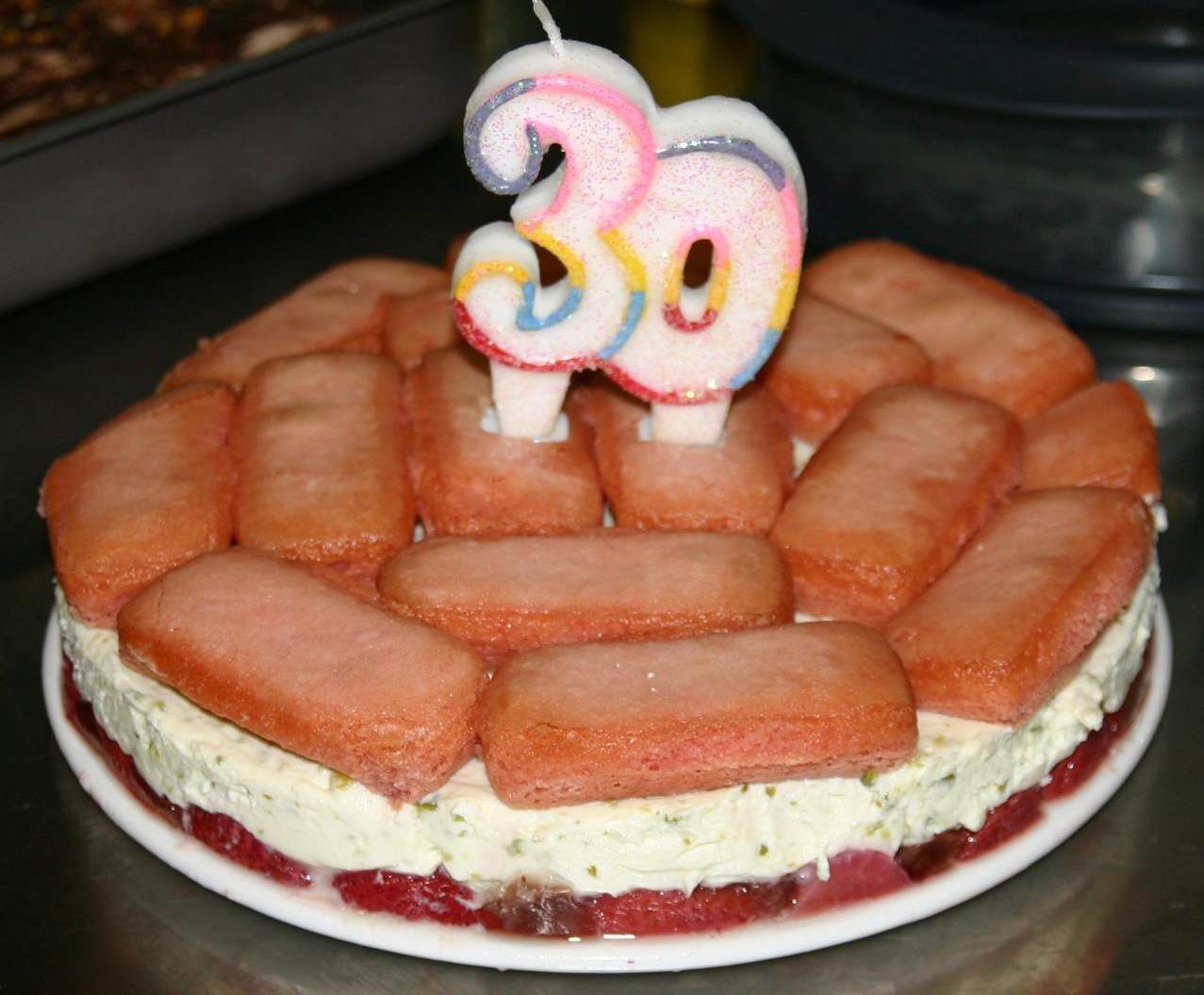 Entremets fraise mascarpone