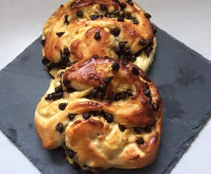 escargot aux pepites de chocolat