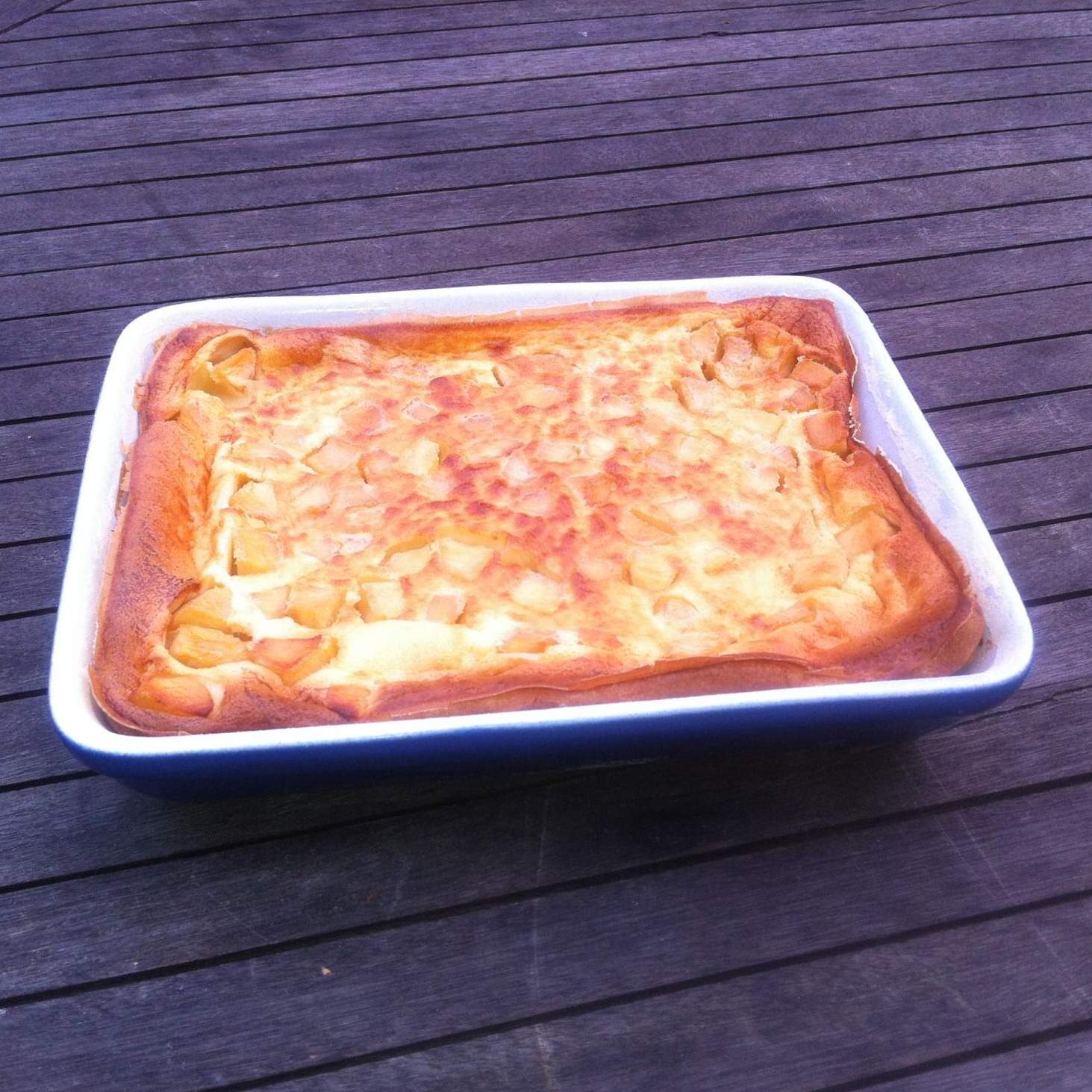 Far aux pommes caramélisées.