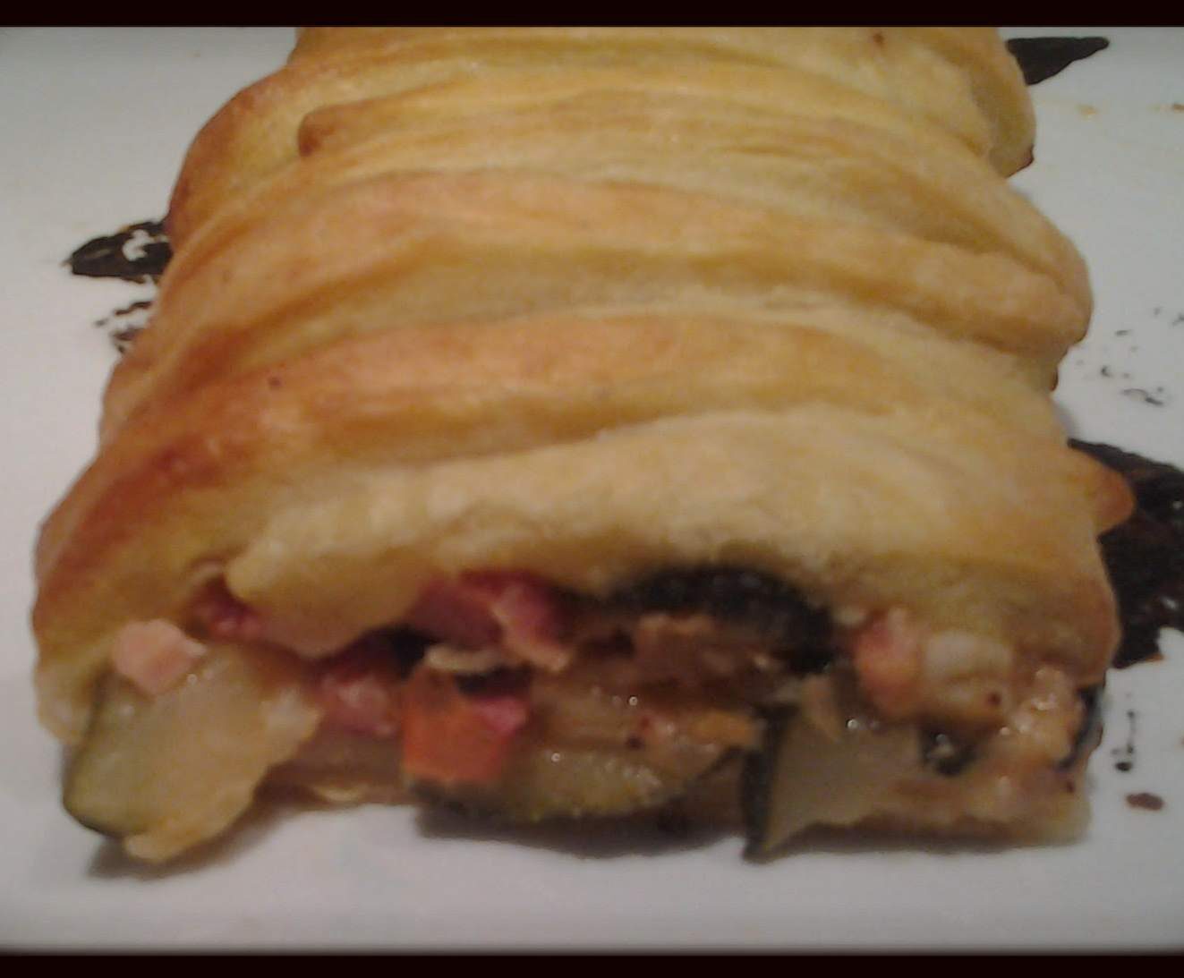 Feuilletée courgette, tomates, mozzarella