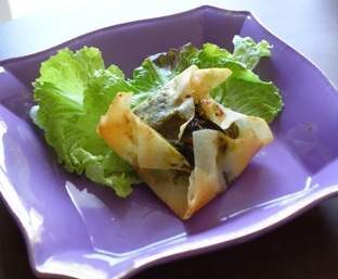 Feuilletés de fanes de betterave