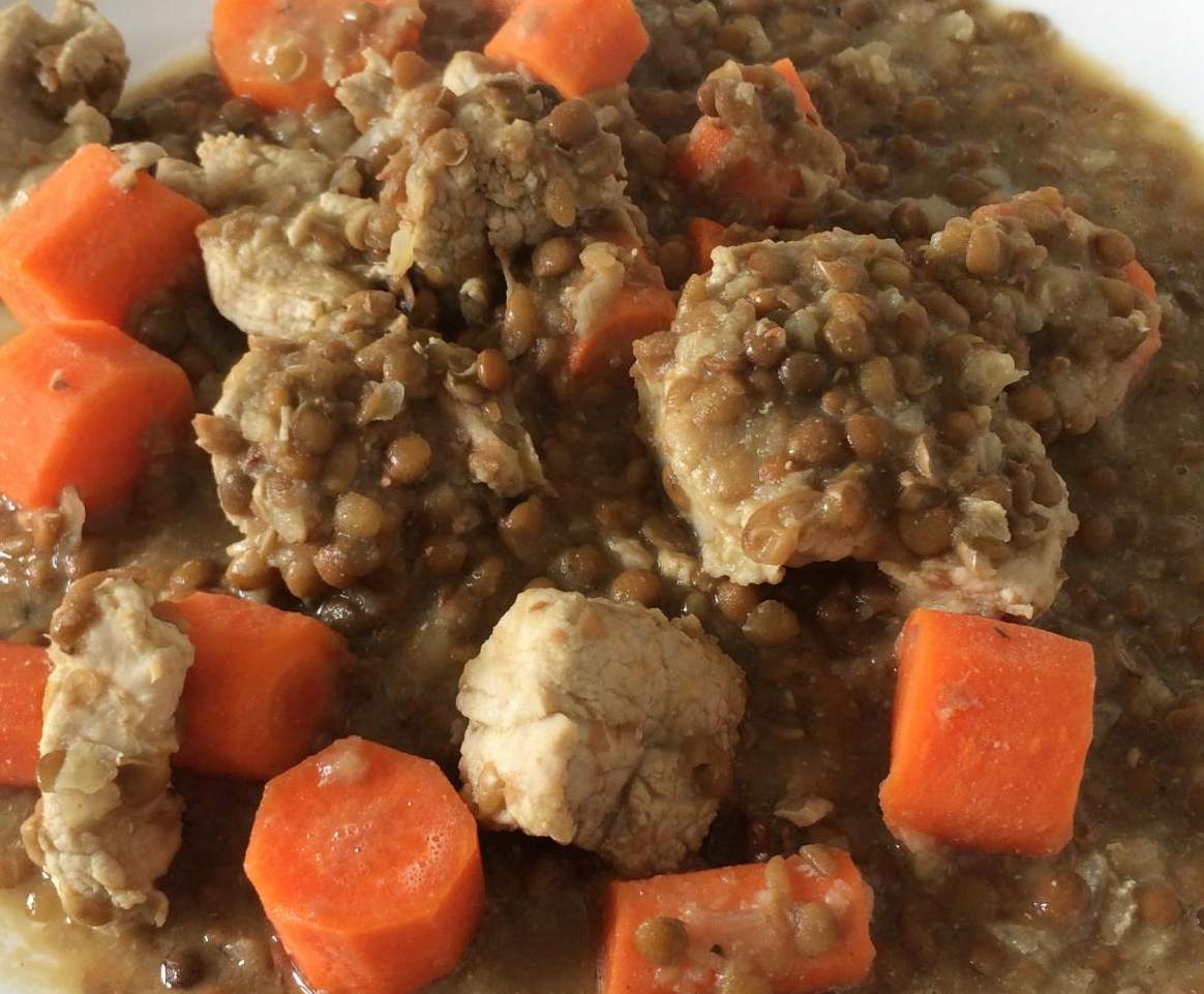 Filet mignon aux lentilles