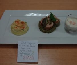 Filet mignon forestier et son clafoutis sucré-salé