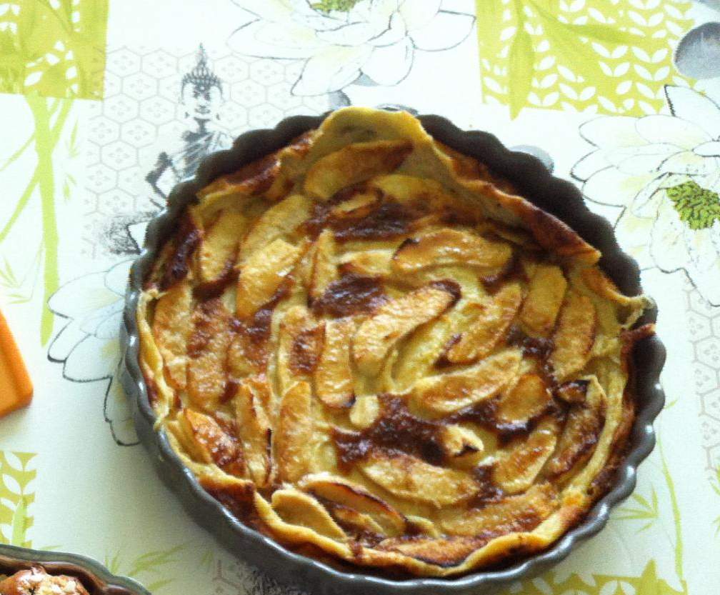 Flan aux pommes caramel!