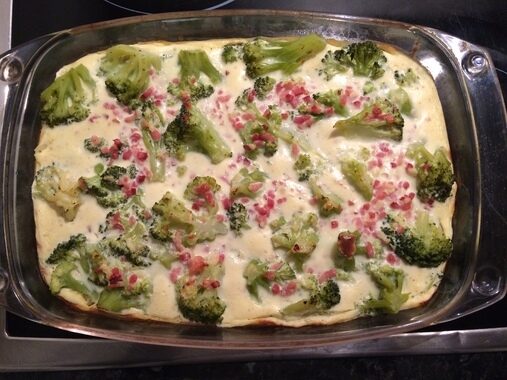 FLAN DE BROCOLI AU FROMAGE FRAIS