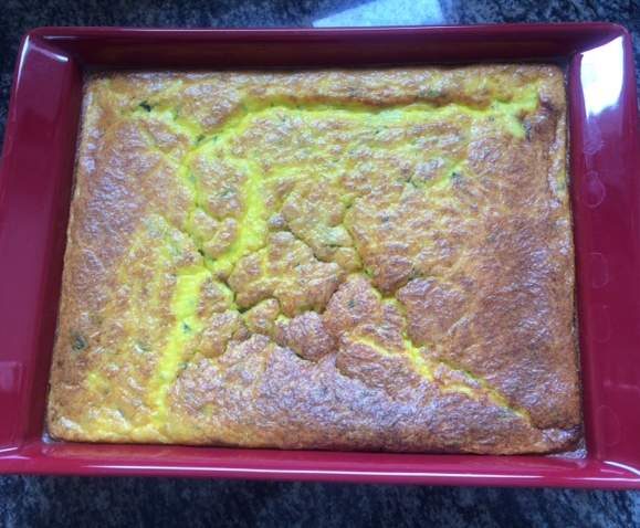 Flan de courgettes au comté et basilic