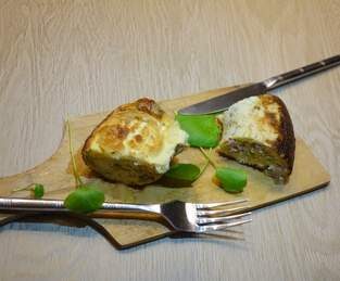 Flan de poireaux et chèvre