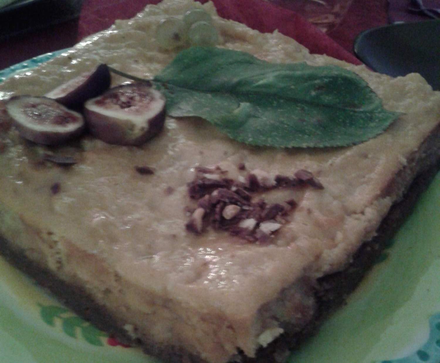 Flan de pommes sur croustillant de speculoos