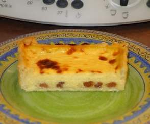 Flan pâtissier à la semoule à l'orange