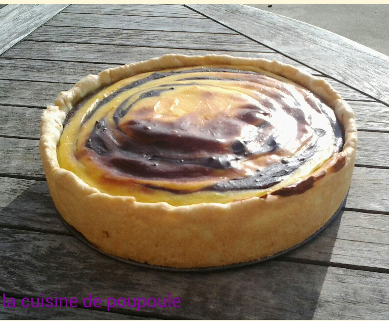 Flan pâtissier Zébré
