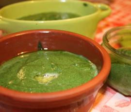 Flans d'épinards aux champignons