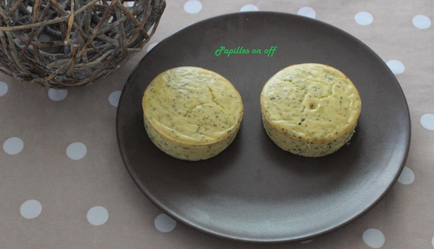Flans de courgettes au fromage blanc