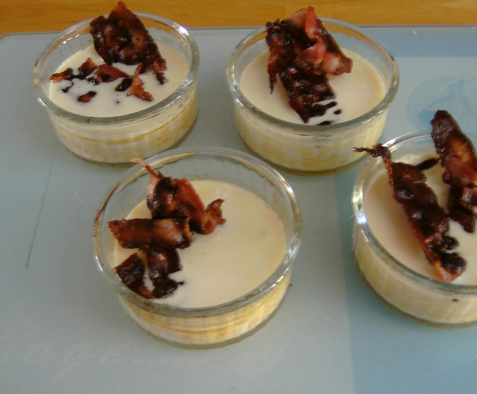 Flans de potiron et se crème de maroilles