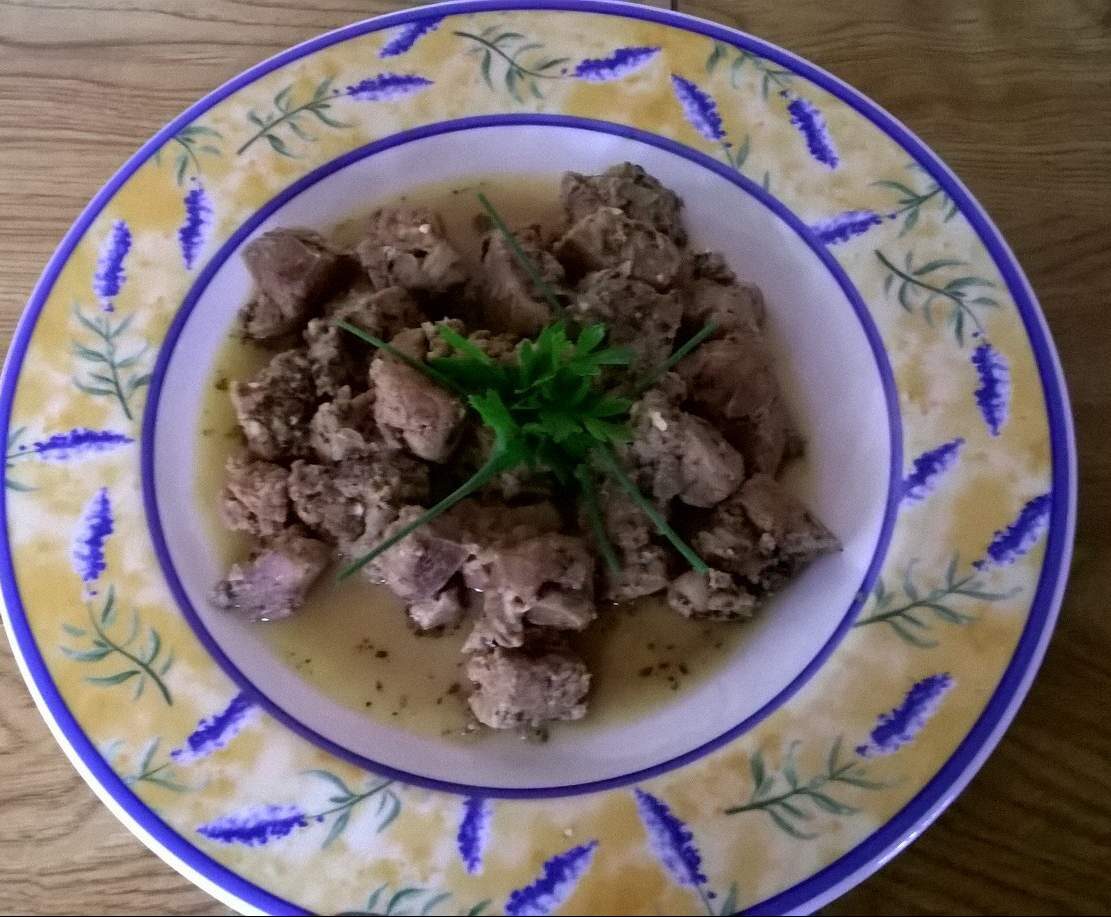 Foie de Veau au Vinaigre de framboise