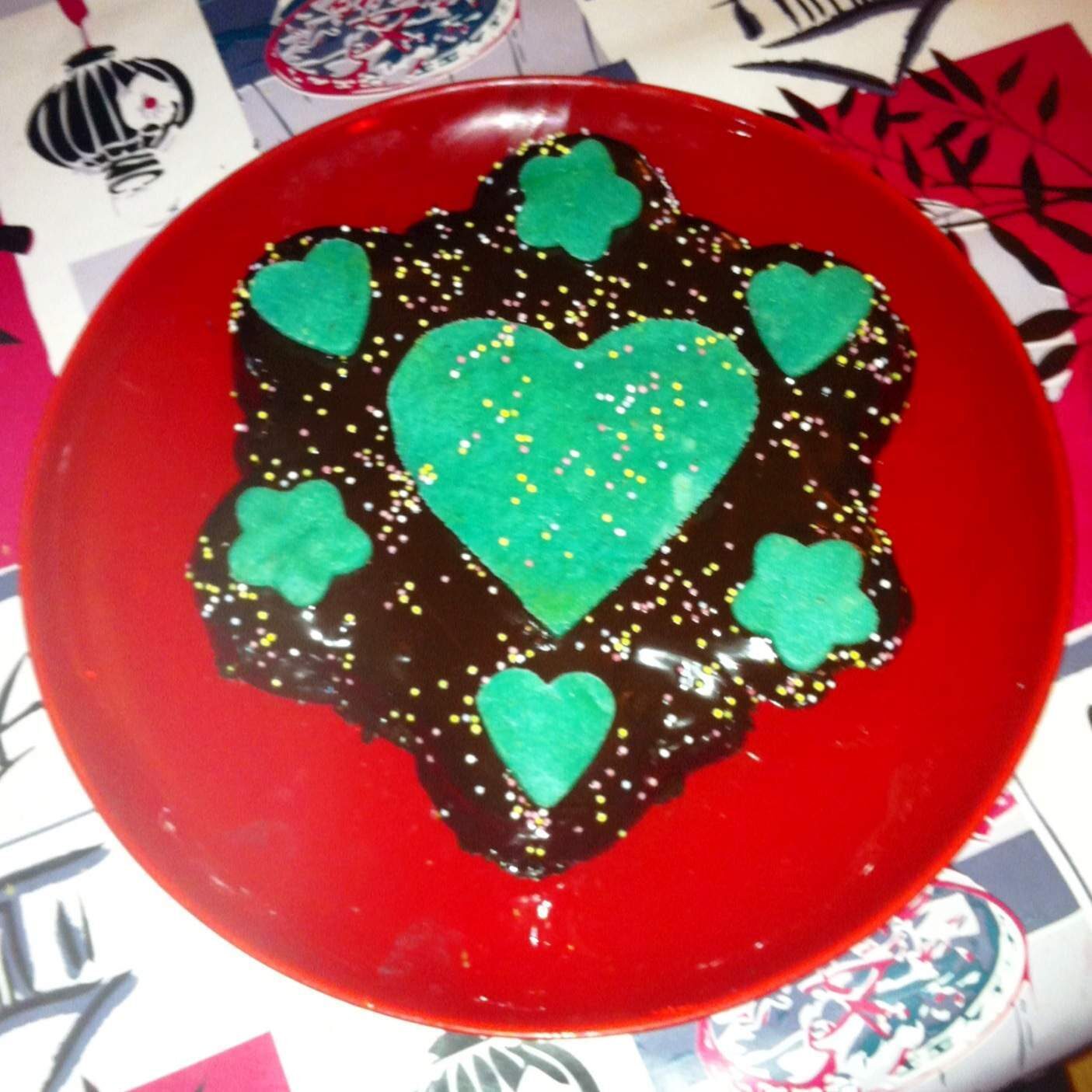 Fondant au chocolat poires & amandes