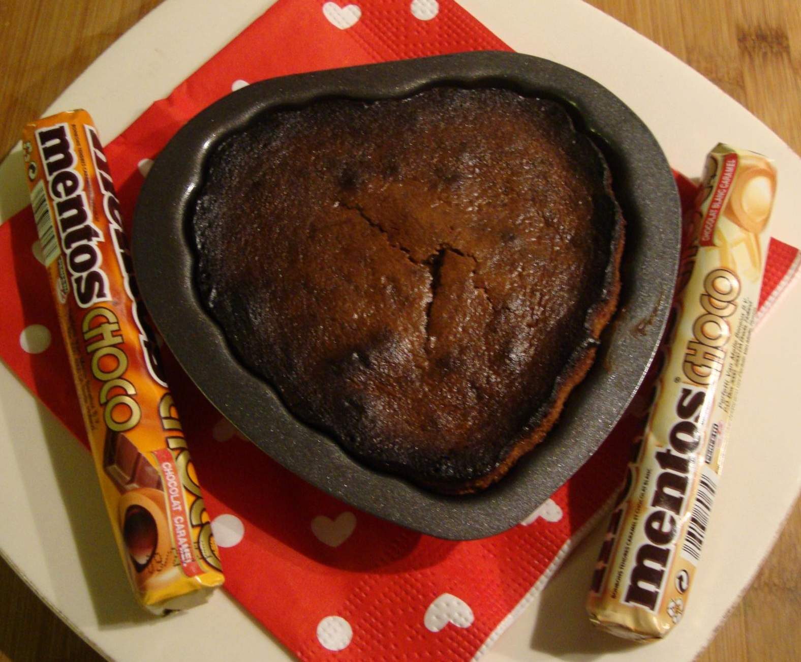 Fondant au coeur mentos choco