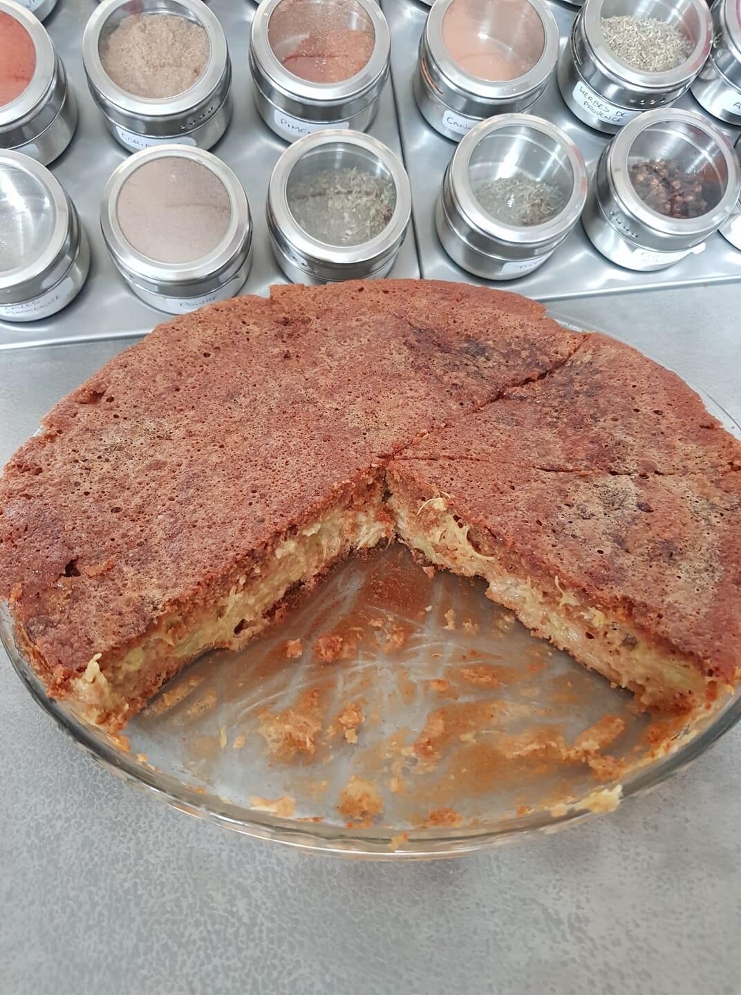 Fondant caramélisé à la rhubarbe