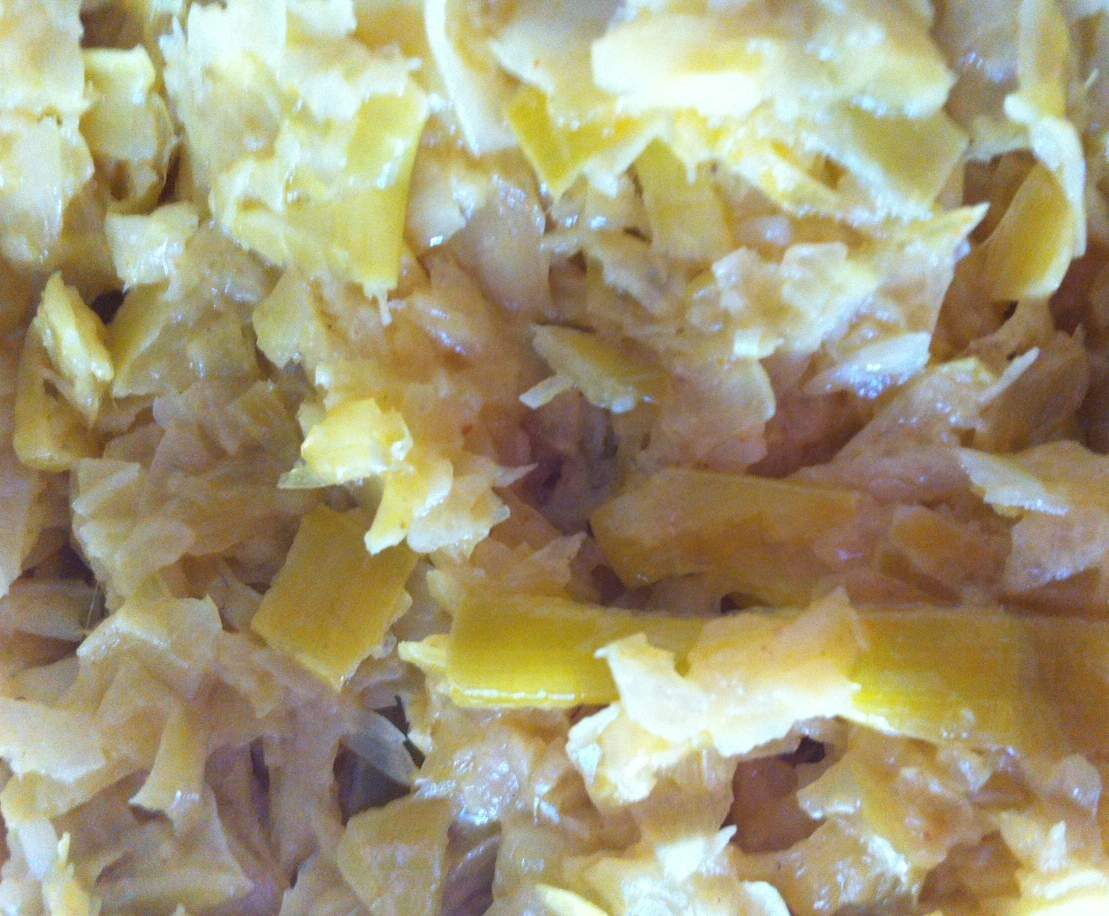 Fondue de poireaux au curry