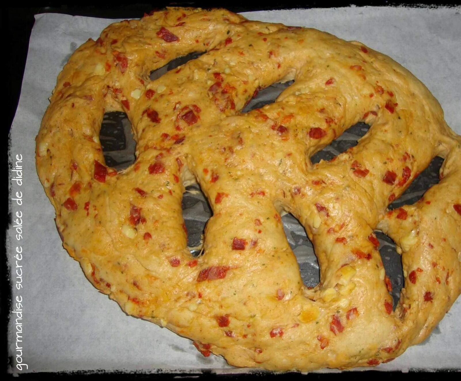 Fougasse chorizo reblochon
