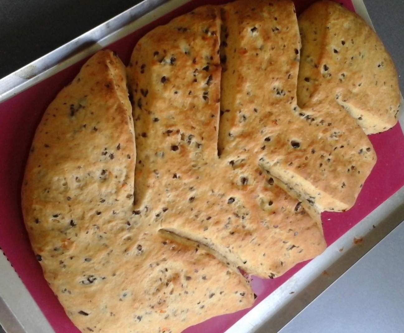 Fougasse olives et feta