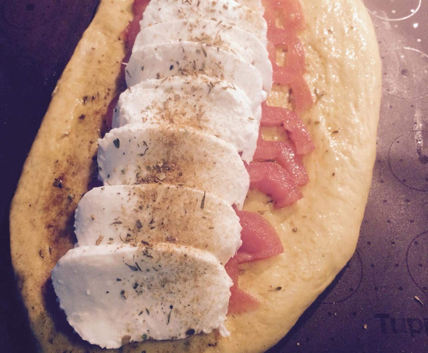 Fougasse tomate mozzarella
