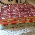 Fraisier à ma façon avec miroir et décor relief