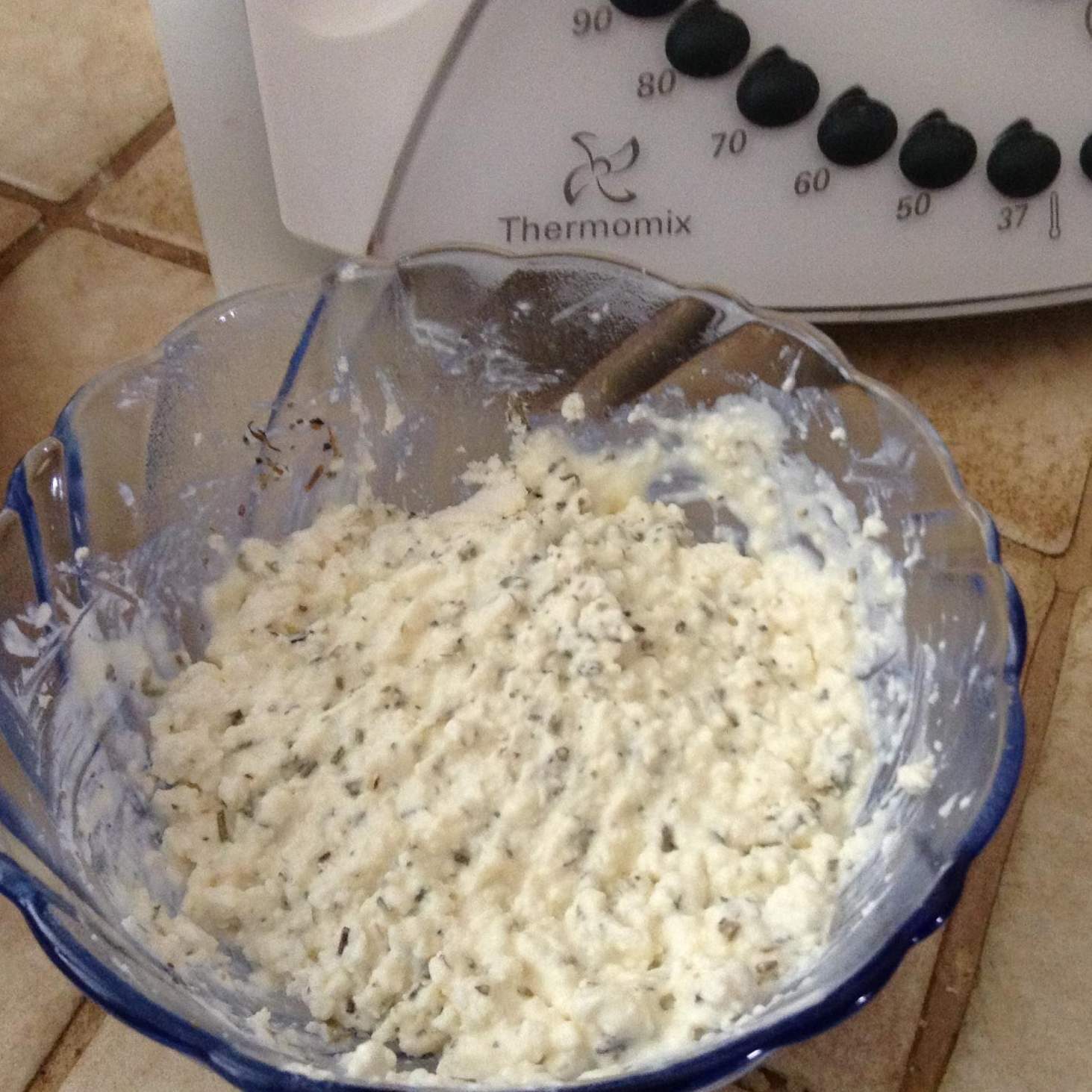 Fromage à tartiner ail et fines herbes pour régime sans sel - très facile et économique