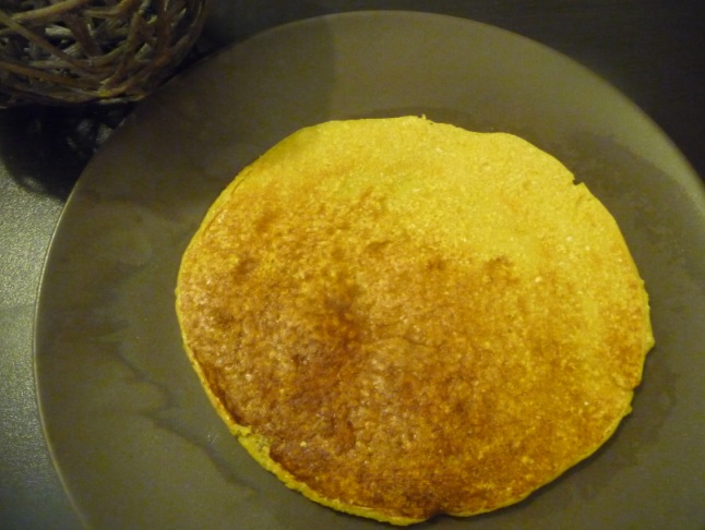 Galette de pois chiches au curry