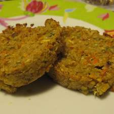 Galettes végétales de légumes aux flocons de quinoa, à indice glycémique bas