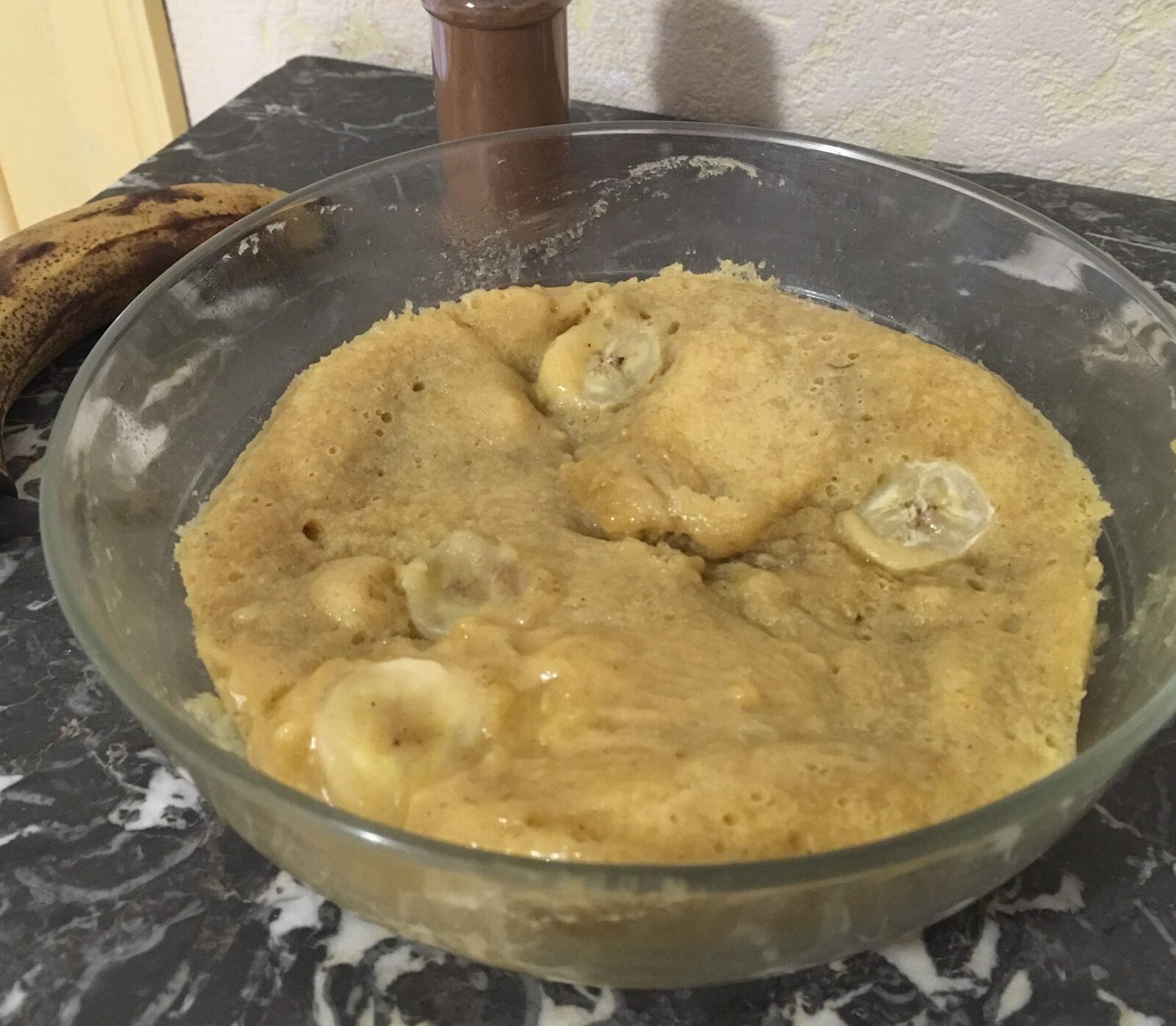 Gateau à la banane (micro ondes)