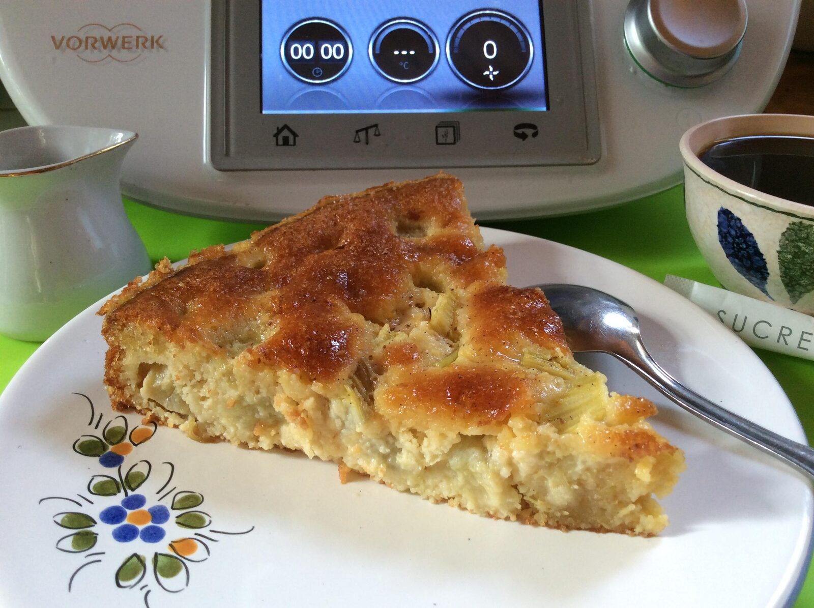 Gâteau amandine à la rhubarbe (avec ou sans gluten)