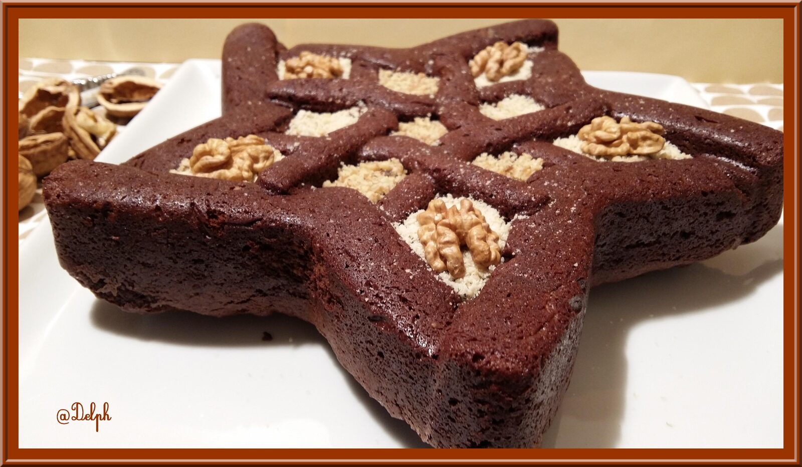 Gâteau au chocolat et au noix