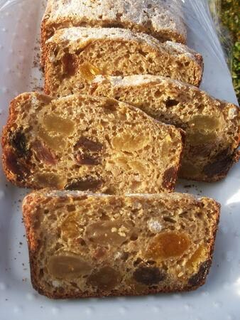 Gâteau aux fruits secs et farine chataignes