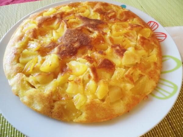 Gâteau aux pommes à la poèle