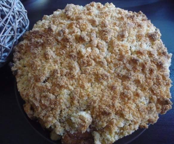 Gâteau aux pommes façon crumble