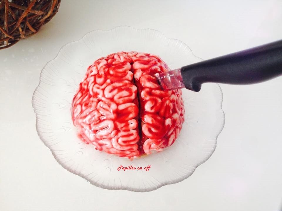 Gâteau cerveau pour Halloween