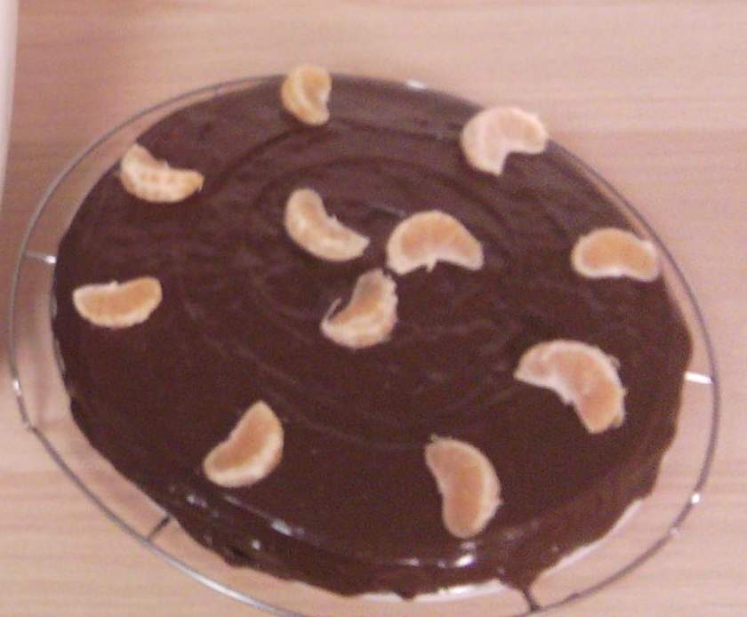 Gateau clementines chocolat imitation 