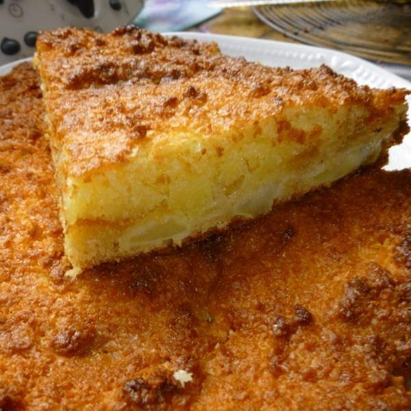 Gâteau craquant pommes noix de coco