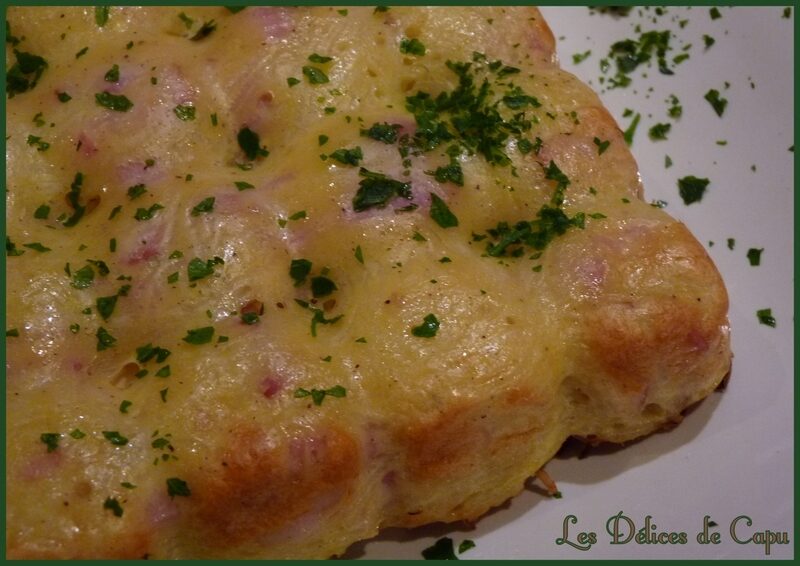 GATEAU DE POMME DE TERRE LARDONS KIRI