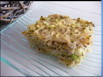 Gâteau de riz aux courgettes