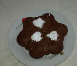 Gâteau fleur au chocolat et corn flakes