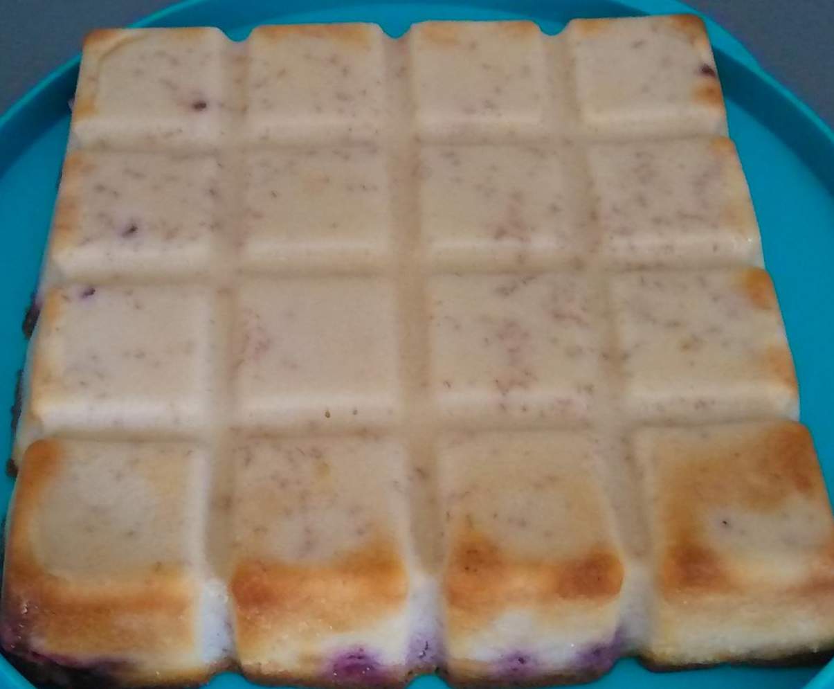 Gâteau magique aux framboises/coco