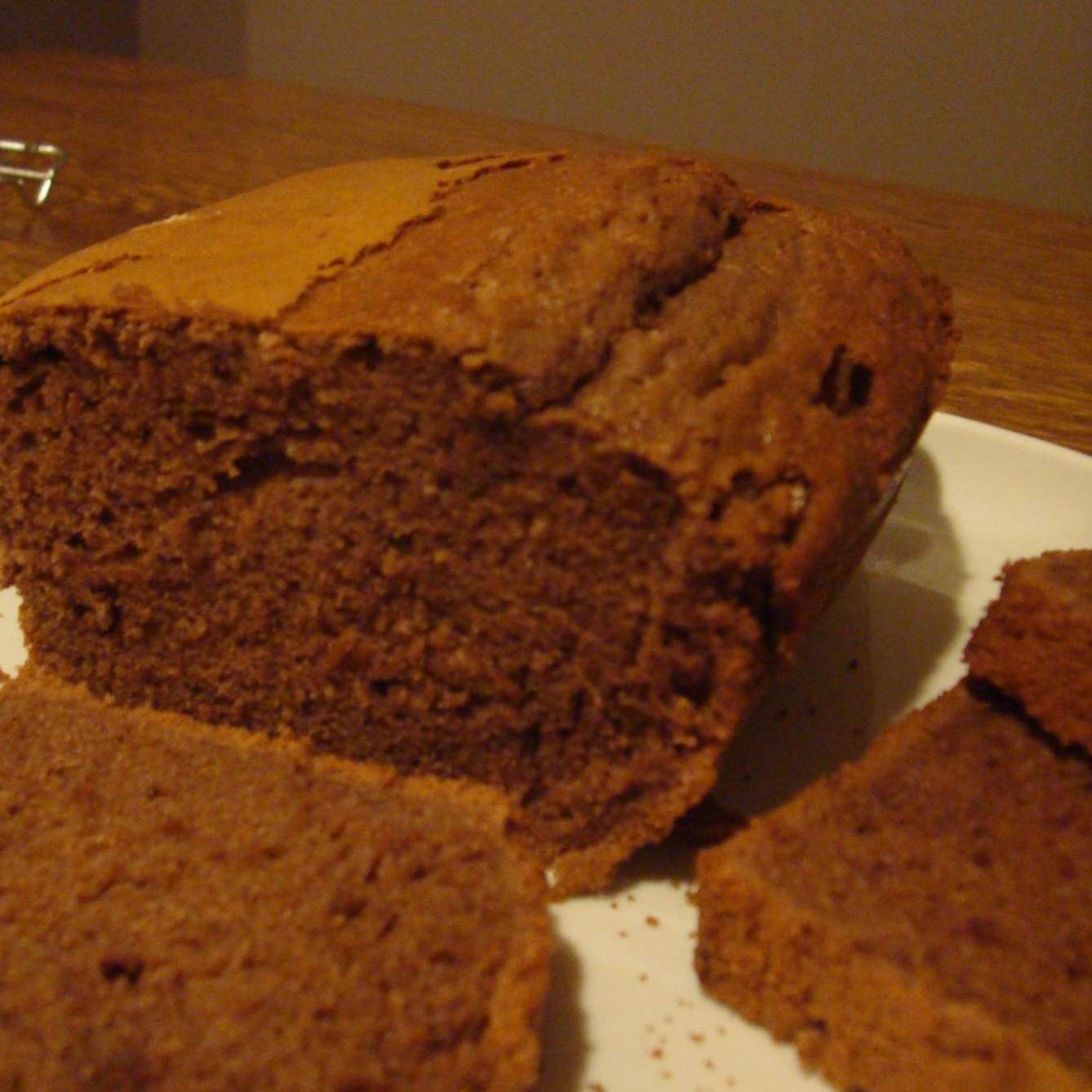 Gateau moelleux au chocolat sans lait sans gluten