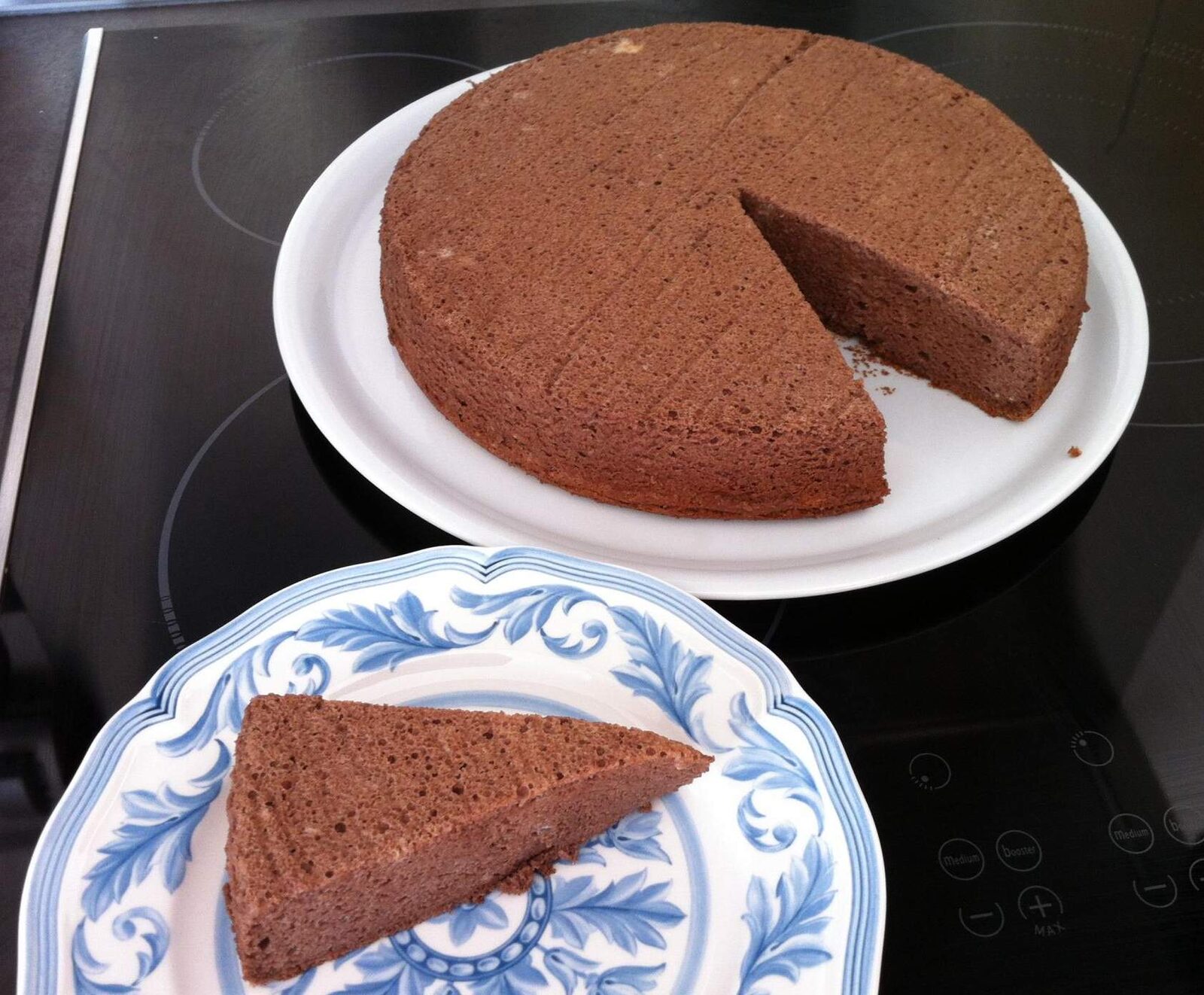 gâteau mousseux au chocolat (fromage blanc)