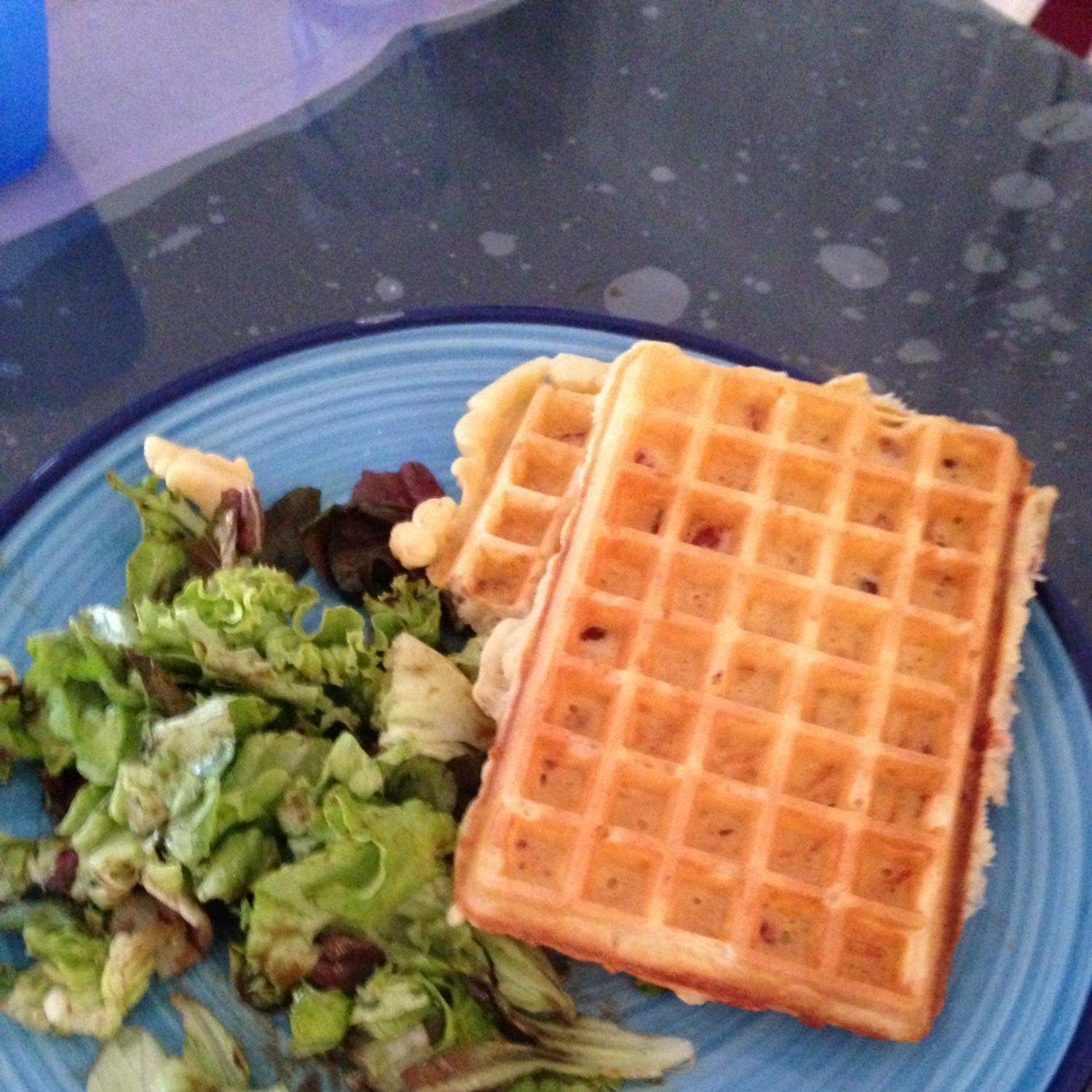 gaufres aux lardons et gruyère