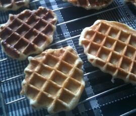 Gaufres liégeoises à la cannelle