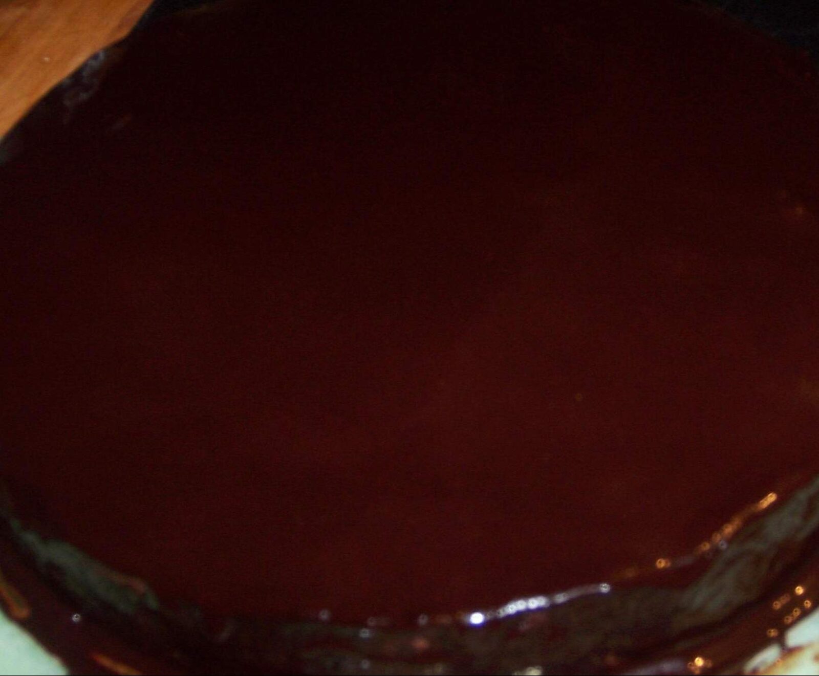 glacage miroir au chocolat