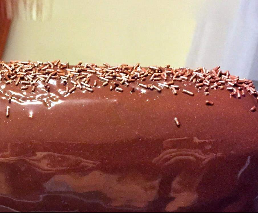 Glaçage miroir chocolat noir