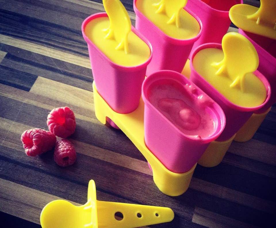 Glace à la framboise